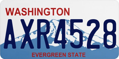 WA license plate AXR4528