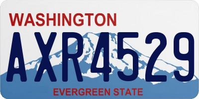 WA license plate AXR4529