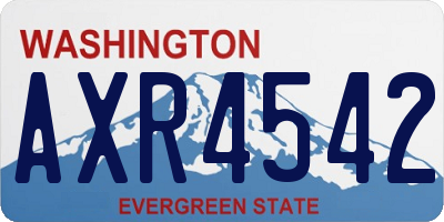 WA license plate AXR4542
