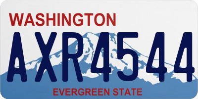 WA license plate AXR4544