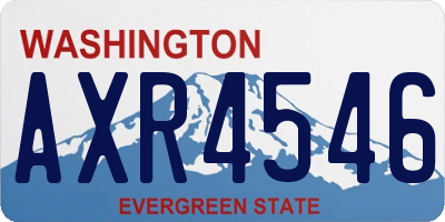 WA license plate AXR4546