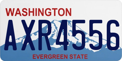 WA license plate AXR4556