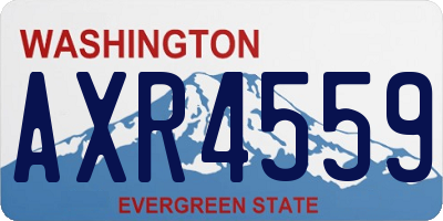 WA license plate AXR4559