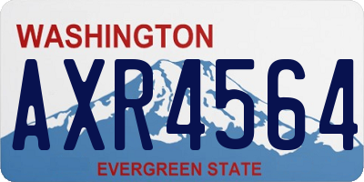 WA license plate AXR4564