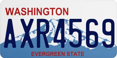 WA license plate AXR4569
