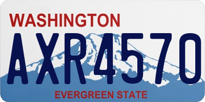 WA license plate AXR4570
