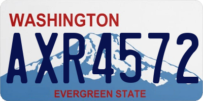 WA license plate AXR4572