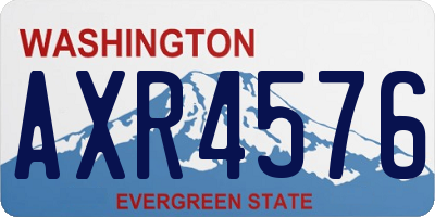 WA license plate AXR4576