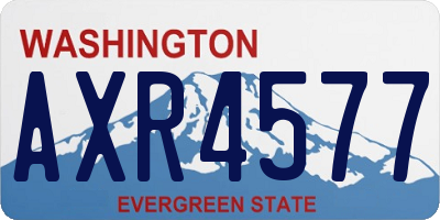 WA license plate AXR4577