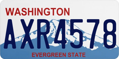 WA license plate AXR4578