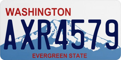 WA license plate AXR4579