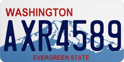WA license plate AXR4589