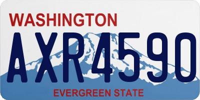 WA license plate AXR4590