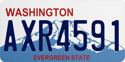 WA license plate AXR4591