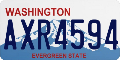 WA license plate AXR4594