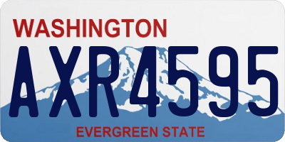 WA license plate AXR4595