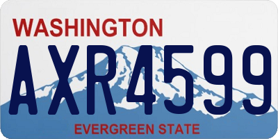 WA license plate AXR4599