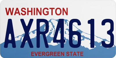 WA license plate AXR4613