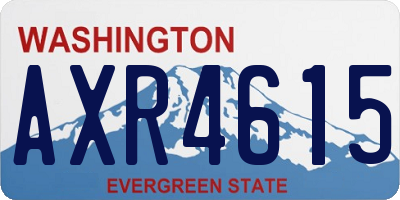WA license plate AXR4615
