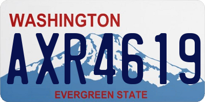 WA license plate AXR4619