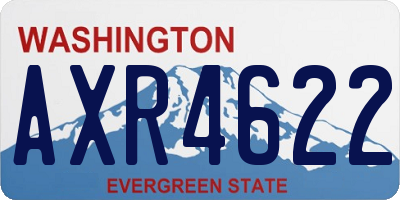 WA license plate AXR4622