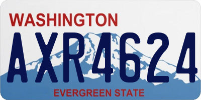 WA license plate AXR4624
