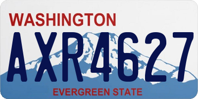 WA license plate AXR4627