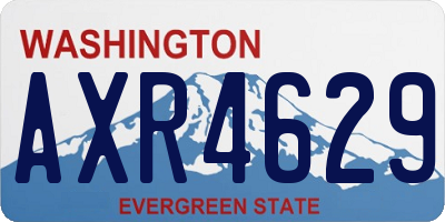 WA license plate AXR4629