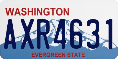 WA license plate AXR4631