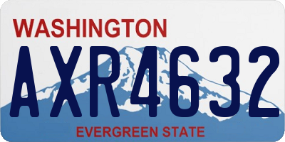 WA license plate AXR4632