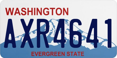 WA license plate AXR4641