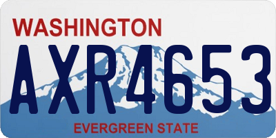 WA license plate AXR4653