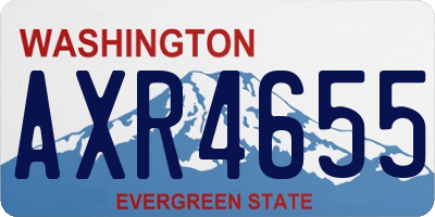 WA license plate AXR4655
