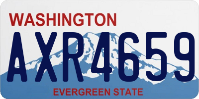 WA license plate AXR4659
