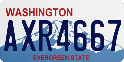 WA license plate AXR4667