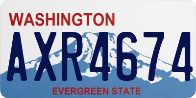 WA license plate AXR4674