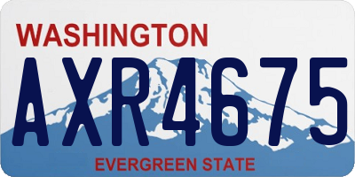 WA license plate AXR4675