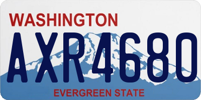 WA license plate AXR4680