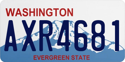 WA license plate AXR4681