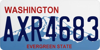 WA license plate AXR4683