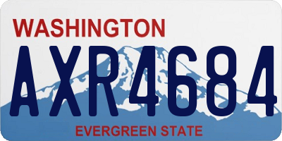 WA license plate AXR4684