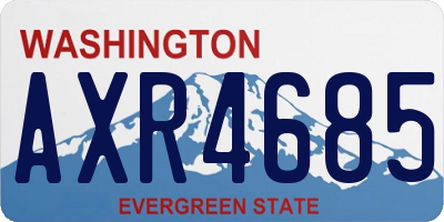 WA license plate AXR4685