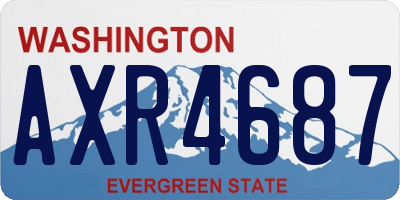 WA license plate AXR4687