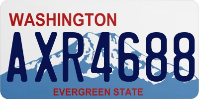 WA license plate AXR4688