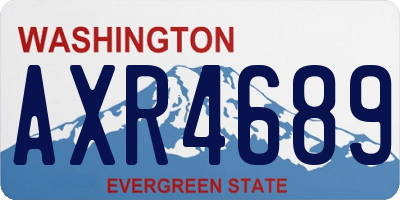 WA license plate AXR4689