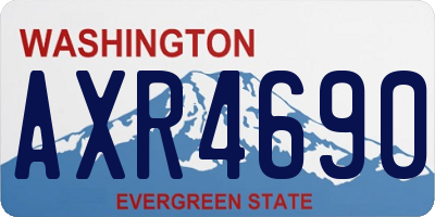 WA license plate AXR4690