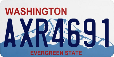 WA license plate AXR4691