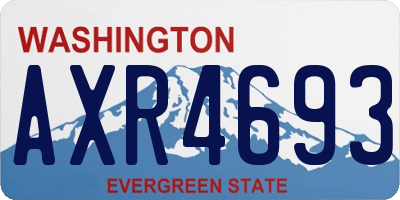 WA license plate AXR4693