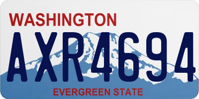 WA license plate AXR4694