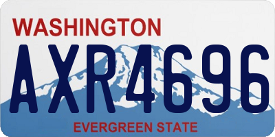 WA license plate AXR4696